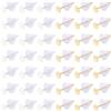 Beebeecraft 200 pz 2 Colori Orecchini A Bottone con Cuscinetto Piatto 24K Oro e 925 Argento Sterling Placcato 304 Base per Orecchini A Bottone in Acciaio Inossidabile Grezza per Orecchini