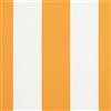 SKTQYQO Telo Ricambio Tenda Da Sole Giallo Bianco 600x300 cm | Poliestere con rivestimento PU, resistente UV e intemperie, include tessuto principale e campanella, facile da pulire