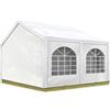 TOOLPORT Tendone per feste 3x4 m Gazebo party per sagre, mercati PE 450 N bianco