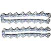 Generico Lama a catena per testina decespugliatore, acciaio al manganese, 24 cm | Solo catena per riparare la testina, utile per erba alta e rifinitura del giardino(2pcs)