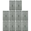 MospdyGear Set di 10 protezioni per albero e 40 fascette per cavi, 33 × 20 cm, protezioni per tronchi regolabili, adatto per giardini domestici, aree verdi, parchi giochi (verde)