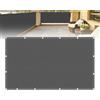IUCUHE Tenda a Vela Ombreggiante 1x2M Grigio Scuro Tenda a Vela Giardino Tendalino,Impermeabile, Rettangolare vele ombreggianti,Protezione UV Al 90%, Parasole per Pergola,Balcone Terrazza Campeggio