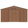 Parama Casetta da giardino in acciaio zincato nocciola 3,41x3,86x2,01 m - 114,5kg - 12,3 metri quadri