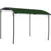 Fisinber Gazebo da giardino 3 x 3 m, verde, stabile tenda da giardino con telaio in alluminio e tetto in poliestere da 180 g/m², protezione solare per giardino, terrazza ed eventi all'aperto, 3 x 3 x