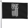 Generic Bandiera 90X150cm, Krav MAGA American Flag Resistente allo Scolorimento Bandiere Doppia Cucitura Bandierine per Ristoranti Interno Esterno