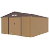 Parama Casetta da giardino in acciaio zincato giallo e marrone 3,41x3,86x2,01 m - 114,5kg - 12,3 metri quadri