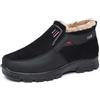 ACosySch Scarpe diabetiche Invernali Extra Larghe in Cotone per Uomo Stivali Invernali Foderati Caldi Scarpe Invernali comode Antiscivolo GR.39-48