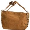 Jaime de Juan Leather Borsa a tracolla in camoscio italiano con borchie sui lati. Cinturino regolabile e intercambiabile. Chiusura con cerniera. Interno foderato con tasca integrata. Tasca posteriore.