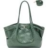 Makukke Borsa Shopper da Donna Grande in Ecopelle Scamosciata - Borsa a Tracolla e Hobo Bag 3 in 1 - Elegante Borsa Tote per l'università, l'ufficio e la Vita Quotidiana