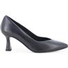 Melluso Décolleté Donna in Pelle Nera con Scollo a V