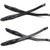 HKUCO Gambe di ricambio in gomma trasparente per telaio nero Oakley Crosslink Sweep/Switch Montatura per occhiali