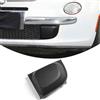 YinanIutos Fendinebbia anteriore per Fiat 500 312 07-15 - senza lampada fendinebbia - copertura in plastica nera di ricambio 1 pezzo (sinistra)