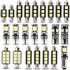 ZESTRO Kit di lampadine LED per auto, 23 pezzi, senza errori, luce notturna LED per auto, 12 V, bianco xeno, 6000 K, T10 W5W C5W 31/36/42 mm, illuminazione interna auto, plafoniera, bagagliaio, targa