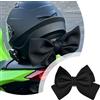 Blueshyhall Fiocchi decorativi per casco, in plastica, autoadesivi, 28 x 22 | Decorazione per casco da donna, graziosa decorazione con fiocco in polipropilene per moto, scooter elettrico e casco da