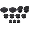 NICECNC Kit di tappi per fori per telaio moto, Compatible with BMW R1250 GS Adventure 2024, TPU, nero, 11 pezzi