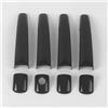 Generico Copertura Della Maniglia Portiera Dell'auto In Fibra Di Carbonio Nera Cromata, Accessori Per Lo Styling Adesivi Per Peugeot 208 2012-2019(Style 1)