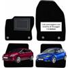 OFFICINE MILANO IL TUO STILE IN AUTO. 4 Tappetini in Moquette per Ford Focus (Mk3) dal 2011 al 2018, Fondo Antiscivolo con Battitacco in PVC - Alta Qualità - Made in Italy - OFFICINE MILANO - Fissaggio Lato Passeggero con 2 Bottoni
