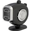 Riloer Mini Sbrinatore per Ventola per Riscaldatore per Auto, Riloer 12V 150W Ventola di Raffreddamento con Riscaldamento Automatico 2 in 1 con Clip di Fissaggio per Carenatura Base Rotante, Nero