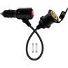 YINGAYOU Prolunga Cavo Accendisigari con Interruttore Auto 16AWG 12V 0.5 m | 24V 15A Fusibile Presa a Filettatura Fissa Luce LED e Coperchio Impermeabile, per Auto, Camper, Camion, Barche e Moto