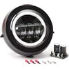 Generico FARO FANALE COMPLETO FULL LED COMPATIBILE CON PIAGGIO VESPA 50 S XL ANGEL EYES LUCE BIANCA
