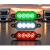 Generico BANDIERA ITALIANA LUCE LED INGOMBRO 12/24 V PER CAMION CAMPER RIMORCHI BUS