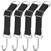 QUIDAOSO Supporto per poggiatesta auto, accessori per auto, accessori per auto, accessori per auto, accessori per camper, ganci in metallo, 4 pezzi
