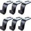 pawpoem 6 pcs Gancio Posteriore per Sedile Auto, Accessori per Interni Auto, Gancio Doppio Sedili Posteriori, Accessori Interni Auto per Borse, Spesa, Vestiti, Porta Ombrelli Auto Bagagliaio