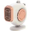 Riloer Mini Sbrinatore per Ventola per Riscaldatore per Auto, Riloer 12V 150W Ventola di Raffreddamento con Riscaldamento Automatico 2 in 1 con Clip di Fissaggio per Carenatura Base Rotante, Bianco