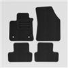 Mats4all Set di tappetini auto Compatibile con Renault Megane 4 2016-2022 | Antiscivolo | Con rinforzo | 4 pezzi | Tappetini per auto | Set di tappetini