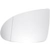 Motoforti Specchio Laterale Sinistro Sostituzione Per Audi A2 00-05 | Bianco, Asferico, Non Riscaldato, Plastica E Vetro Reale, Diagonale 16.5cm, OE 8Z1857535, Sostituzione Diretta