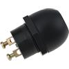 OTOTEC Pulsante di avviamento a 2 pin per auto, 12 V, 29 A, impermeabile, interruttore di avviamento, 22 mm, per auto, barca, nero