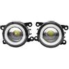 Fbxmjoa Faro fendinebbia 2 Pezzi Fendinebbia Per Auto A LED Angel Eye DRL Luci Di Marcia Diurna 4F9Z-15200-AA Per Ford Per Focus Per Explorer 2001-2015 Fendinebbia Anteriore Auto(Led-white)