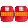 ONETREND Faro Fanale Posteriore Per Ford Per Jeep Per Wrangler CJ YJ JK 39 LED 12V 24V Rimorchio Camion Freno Posteriore Arresto Turno Fanale Lampada Targa Bus Van
