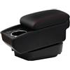 YJYWZH Bracciolo per Audi TT con 6 porte USB | 2 USB anteriori + 1 USB-C,3 USB posteriori,Portabicchieri,Doppio vano portaoggetti,Bracciolo centrale scorrevole,Pelle PU