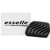 Esselle Parts Copripedale per Renault Clio 5 Cambio Automarico, Pedale in Gomma Antiscivolo, Copri Pedale Freno ad Incastro Plug & Play, Resistente all'Usura, Nero