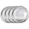 Hansen Styling Parts Copricerchi universali (4 pezzi) da 16 pollici - acciaio inox lucidato - anello di montaggio in acciaio armonico - Copricerchi per auto, auto d'epoca, auto d'epoca moderne, rimorchi, furgoni, ecc…