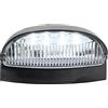 NSLUMO luci targa LED per Auto auto autobus e rimorchio veicolo bagagliaio | camion Vans Boats RV SUV Offroad Caravans lente trasparente 7000K 3W 10-30V ABS Plastic scocca scocca nera luci targa