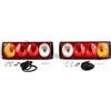 Generic Fanali Posteriori Luci Posteriori 12/24V Luci Posizione Indicatori di Parcheggio Impermeabile Universale 4 Funzioni per Ribaltabile Rimorchio Caravan Camion Trattore Autocarro