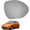 Esselle Parts Specchio Retrovisore per Alfa Romeo 147 fino al 2008 Destro Lato Passeggero Termico Riscaldato, Vetro Ricambio Esterno con Piastra ABS, Montaggio Plug & Play