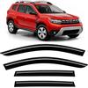 Voron Glass 4 Set Deflettori per finestrini Compatibile con Dacia Duster 2017-2024 SUV, Deflettore d'Aria Adesivo, Installazione Semplice, Riduzione del Rumore, Durata e robustezza