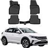 OMAC Tappetini in Gomma Tappetini per VW Taigo 2021-2026 TPE Tappetini Auto Nero 4tlg