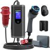bokman Cavo di Ricarica da Tipo 2 5 Pin CEE, 15 Metri | 6-16A | 11kW | IP65 Impermeabile, Caricabatterie EV con Spina CEE per IEC 62196-2 e Borsa per Il Trasporto e Asciugamano in Microfibra