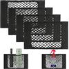 Keratobleem 4 Pezzi Rete Portaoggetti Tasca Organizer, 40x25cm Rete Organizzatore per Bagagliaio, Rete Elastica per Bagagliaio con Adesivo Magico, per per Universale per SUV, Truck di Auto