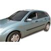 J&J AUTOMOTIVE HEKO Deflettori per Ford Focus 1 4/5-Porte Berlina 1999-2005 | 2 deflettori HEKO per Ford Focus 1 4/5-Porte Berlina, PMMA 3 mm, fumé, canale del finestrino.