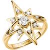 Thomas Sabo Midnight Sky Anello Stella Con Zirconia Bianca Placcato Oro 18k
