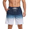 Donason Costume Uomo Mare Pantaloncini da Bagno ad Asciugatura Rapida Traspirante Costume da Bagno Uomo con Fodera Rete Calzoncini da Nuoto Piscina Spiaggia con Tasche con Cerniera e Coulisse