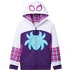 Get Trend Marvel Spidey e i Suoi Fantastici Amici Felpa con Cappuccio Bambino 3-8 Anni, Felpa Bambino con Zip e Tasche, Hoodie Manica Lunga, Regalo Ragazzo (7-8 Anni, Multi Ghost Spider)
