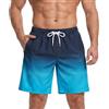 Donason Costume Uomo Mare Pantaloncini da Bagno ad Asciugatura Rapida Traspirante Costume da Bagno Uomo con Fodera Rete Calzoncini da Nuoto Piscina Spiaggia con Tasche con Cerniera e Coulisse