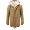 Vijamiy Parka Uomo Invernale Giubbotto Foderato in Pile Antivento e Caldo Cappotti Lungo Giacca con Cappuccio Giacconi Multitasche alla Moda