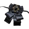 SMTCM Spilla da uomo con fiocco grande con strass retrò Bowtie raso pre-legato mosche regolabili cristallo arco cravatta fiocco collare clip collo per abito matrimonio festa cerimonia
